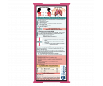 WhiteCoat Clipboard® Trifold - Pink Respiratory Therapy Edition